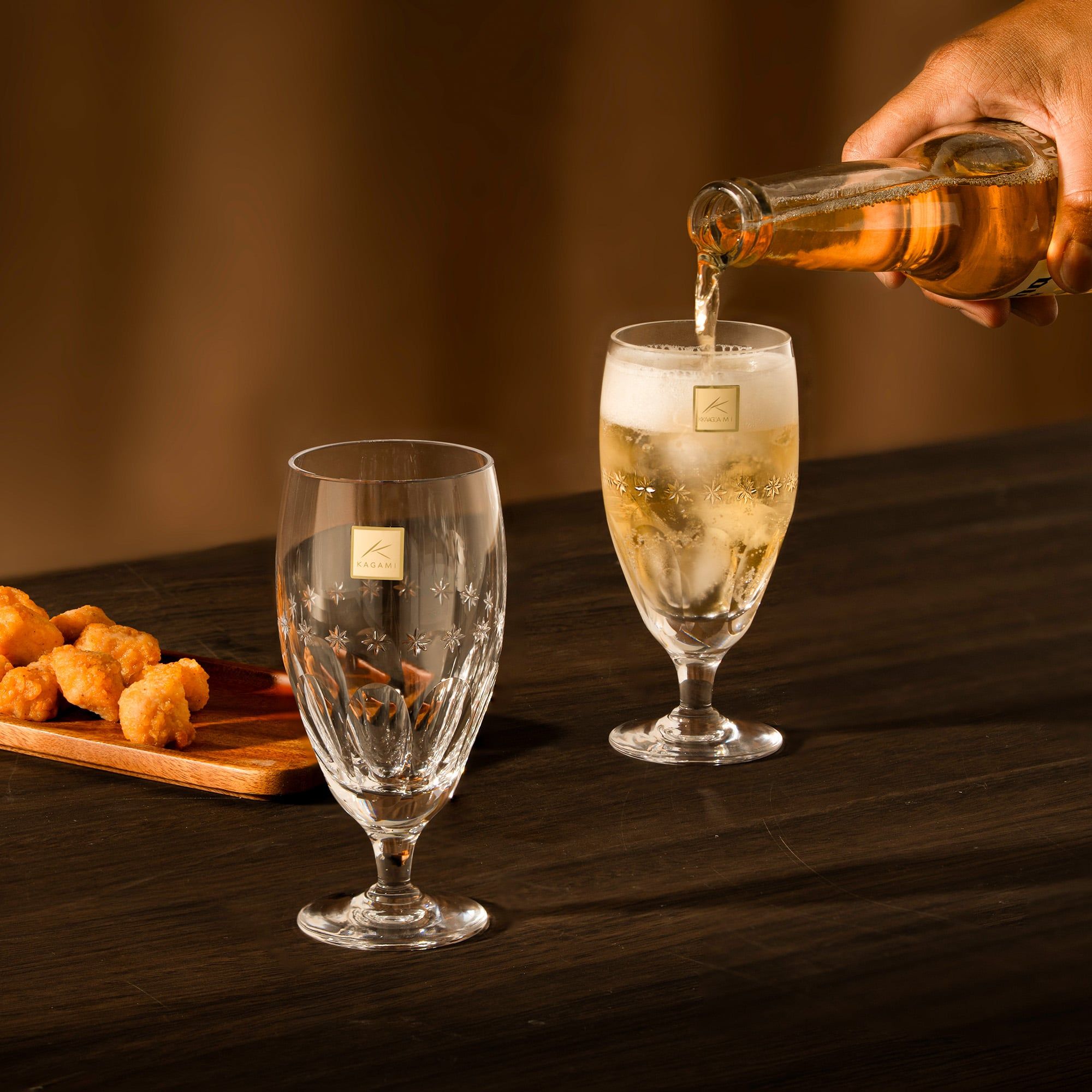  Ly (cốc) pha lê uống bia (beer glass) dung tích 160ml | Kagami Crystal KW144 - 1421 
