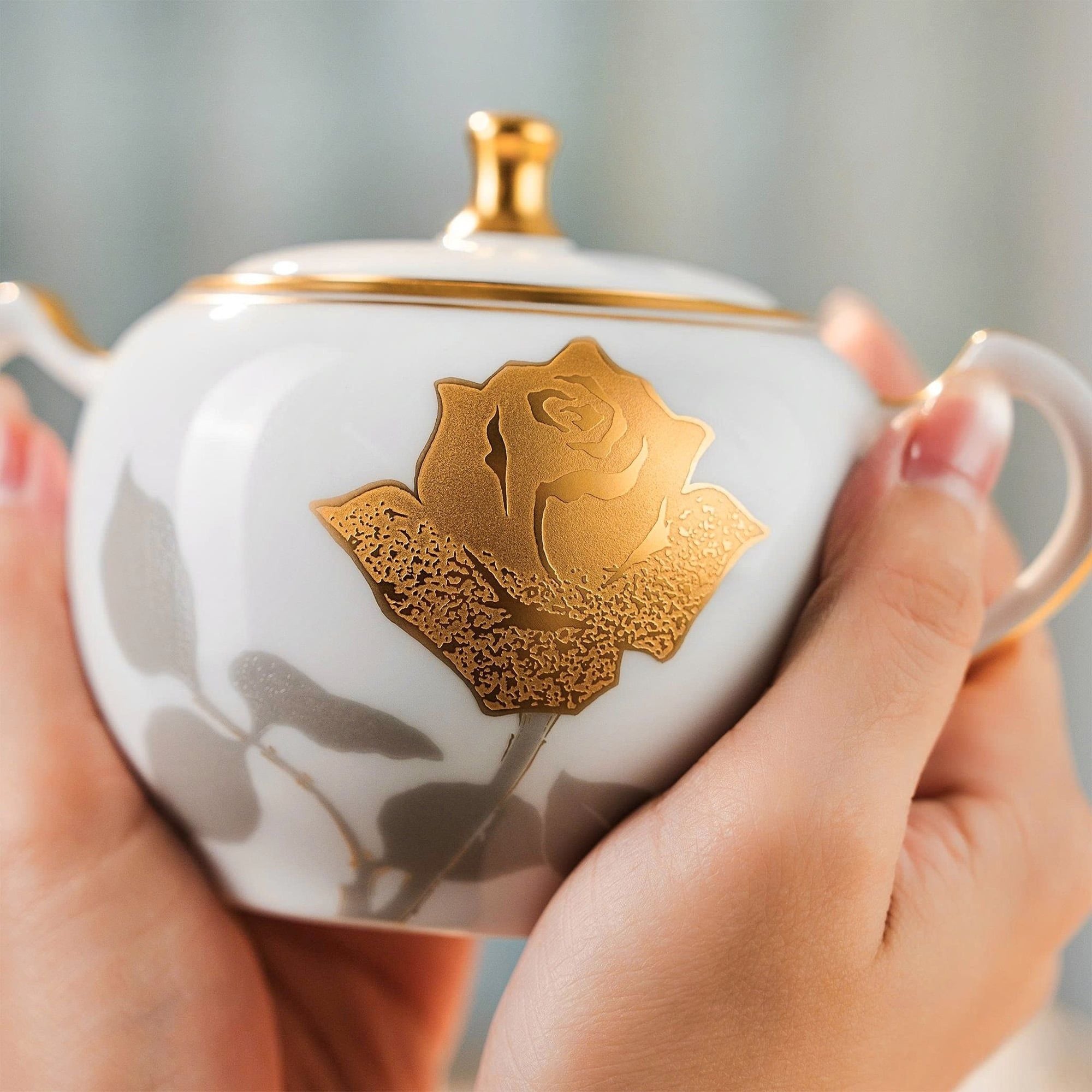  Bộ ấm chén uống trà 23 món sứ Nhật cao cấp | Gold Rose 2016 - 1MJ 