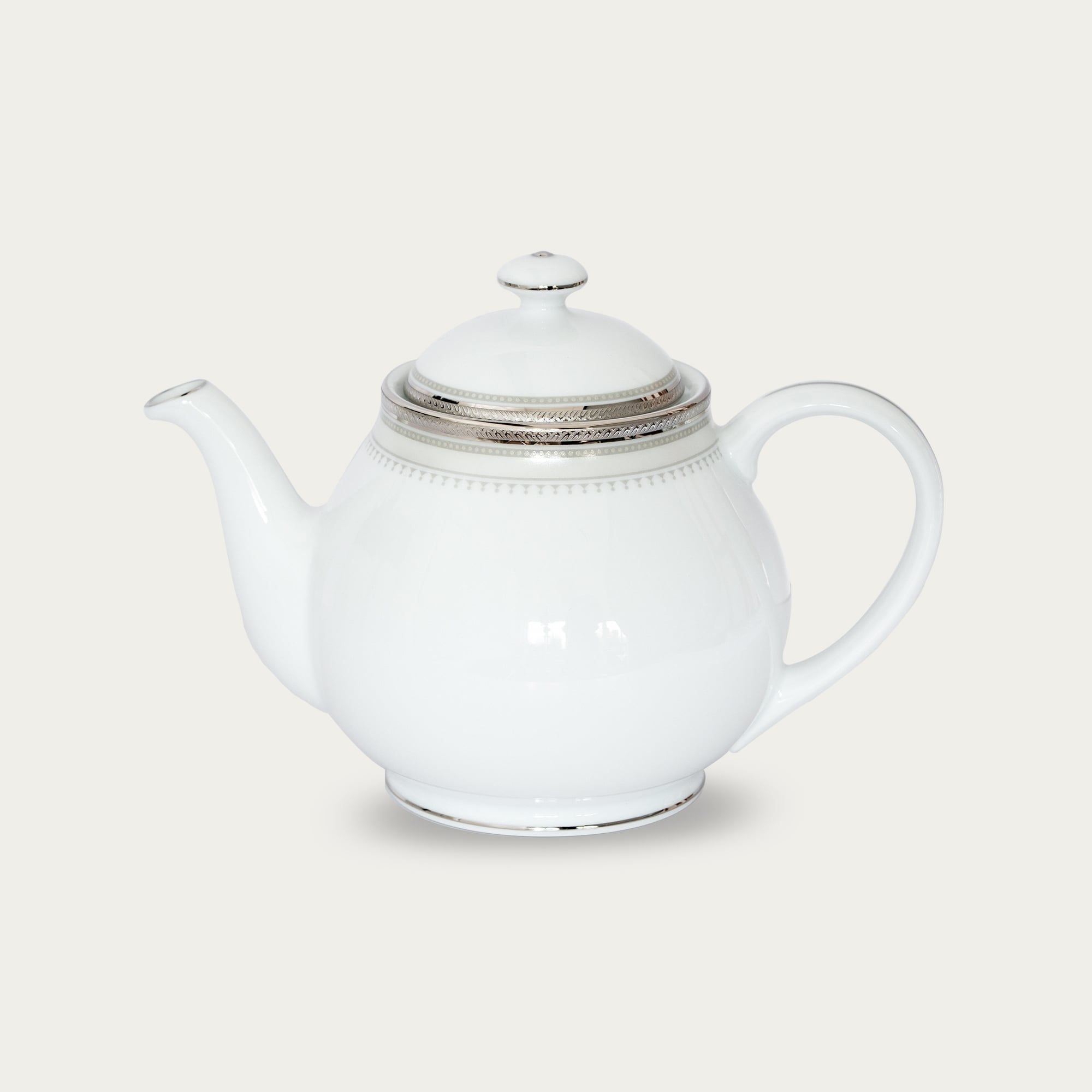  Ấm trà (bình trà) nhỏ dung tích 780ml sứ trắng | Glendonald Platinum 1713L - 91160 
