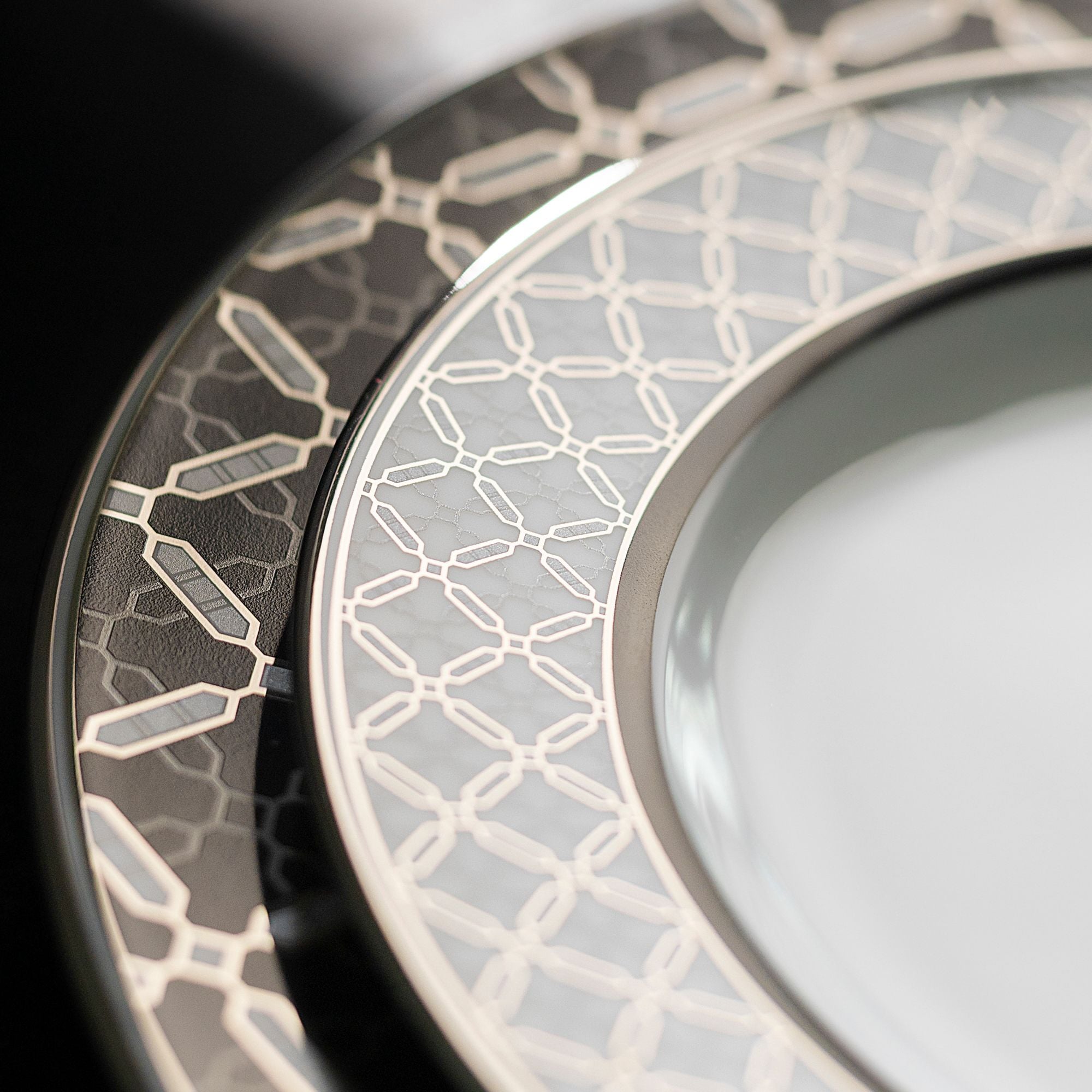  Bộ bát đĩa ăn châu Á đầy đủ 38 món (cho 6 người) sứ trắng | City Table 1788L - D038AB 