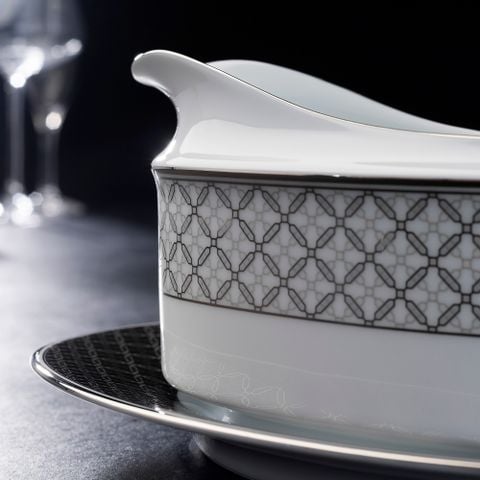  Bình (hũ) đựng nước xốt dung tích 500ml kèm đĩa lót | City Table 1788L - 91048 