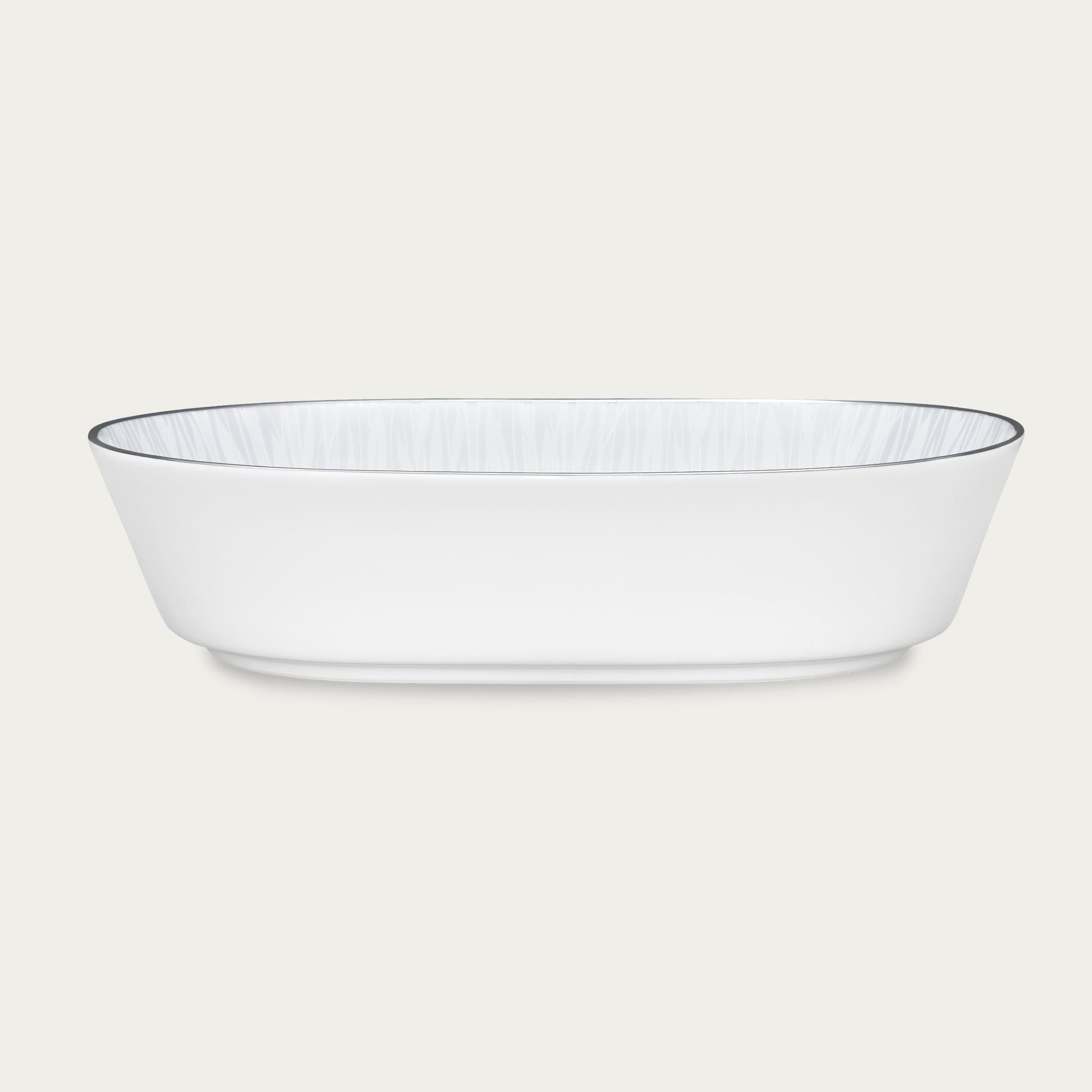  Tô canh Oval chiều dài 24,8cm dung tích 1.100ml sứ trắng | Glacier Platinum 1702L - 91038 