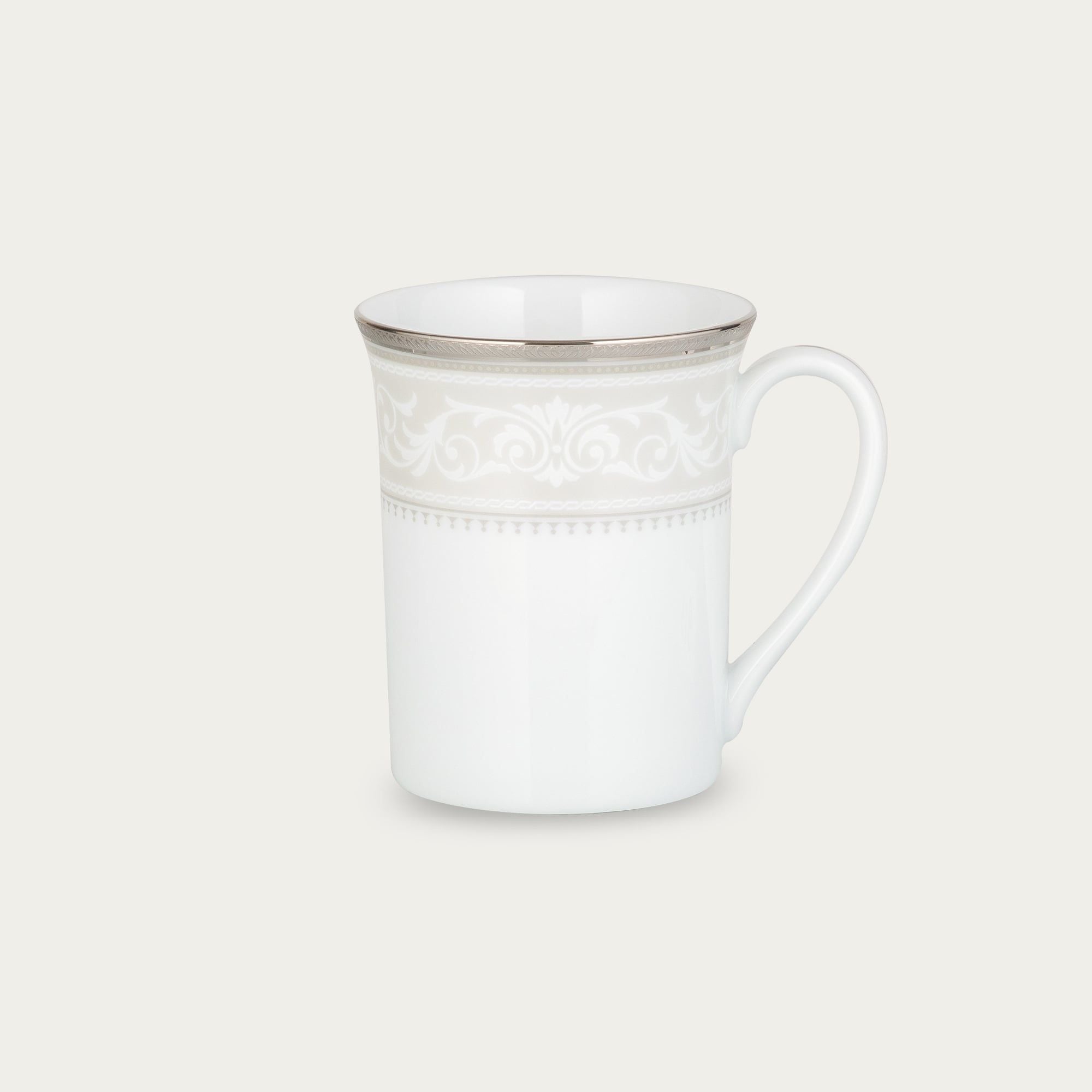  Cốc (ly) uống nước, cà phê dung tích 310ml sứ trắng | Glendonald Platinum 1713L - T91332K 