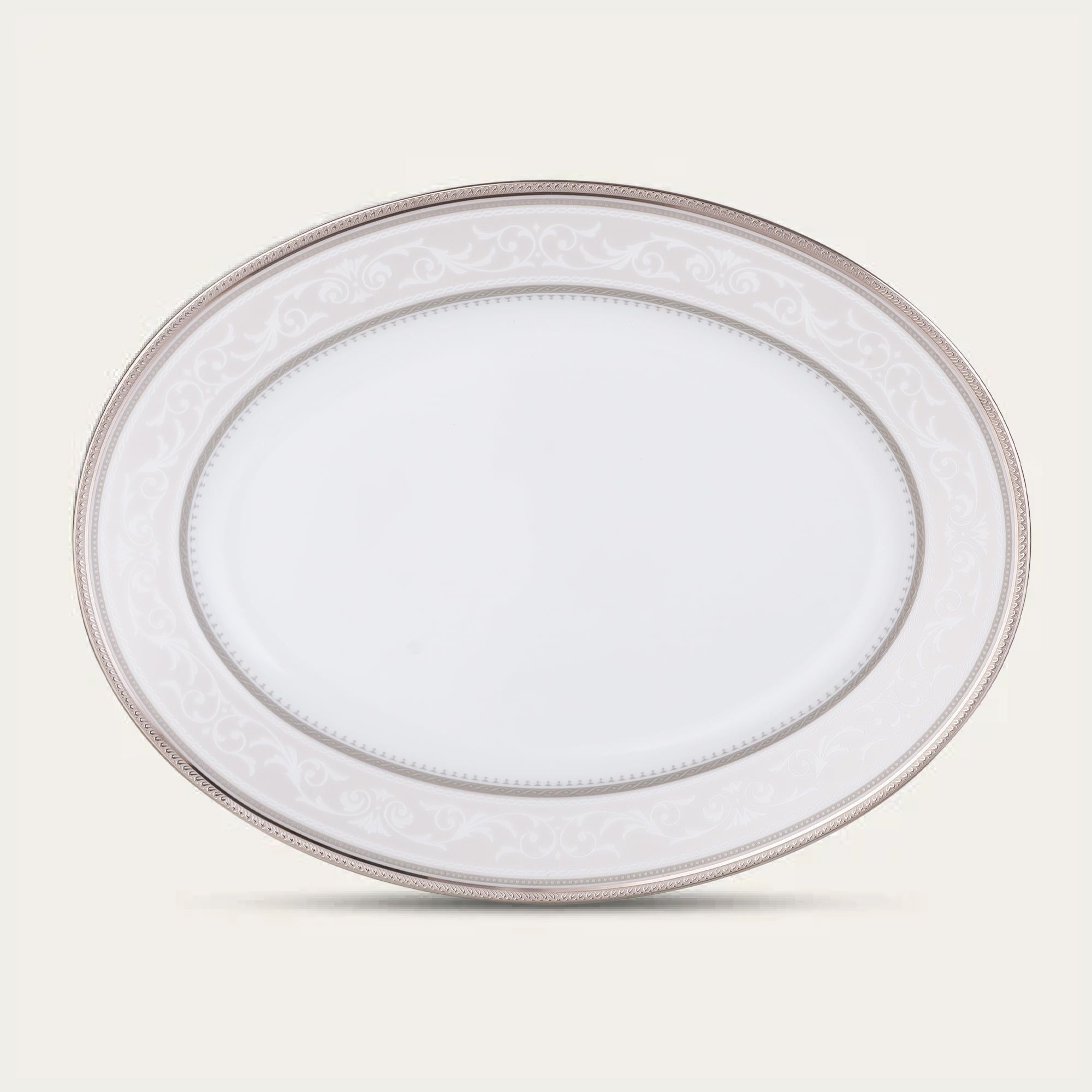  Đĩa Oval cỡ nhỏ (SM) dài 29,4cm sứ trắng | Glendonald Platinum 1713L - 91345 