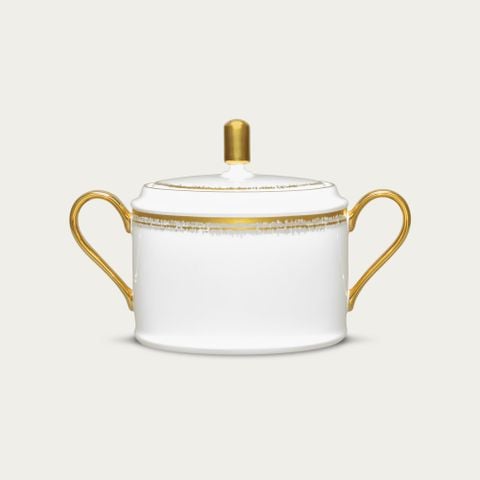  Bình (hũ) đường loại quai tròn dung tích 405ml kèm nắp đậy sứ xương | Haku 4959L - 93661 