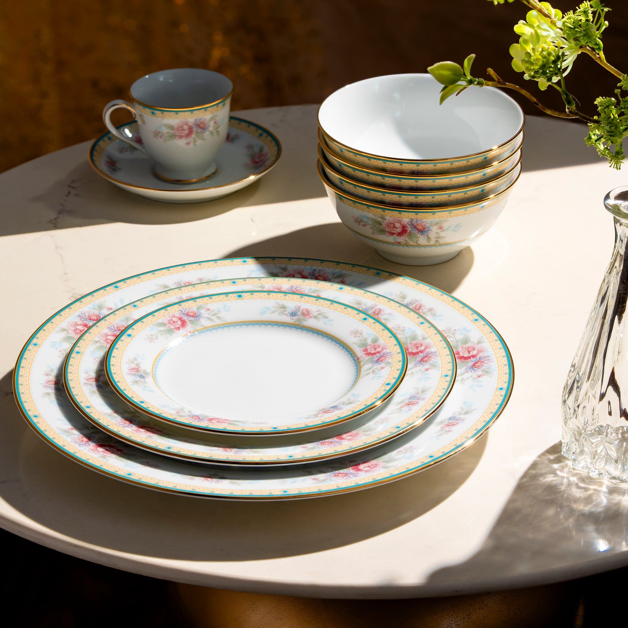  Đĩa tròn cỡ lớn đường kính 26,9cm sứ trắng | Flourishing Meadow M-677L - 91320 