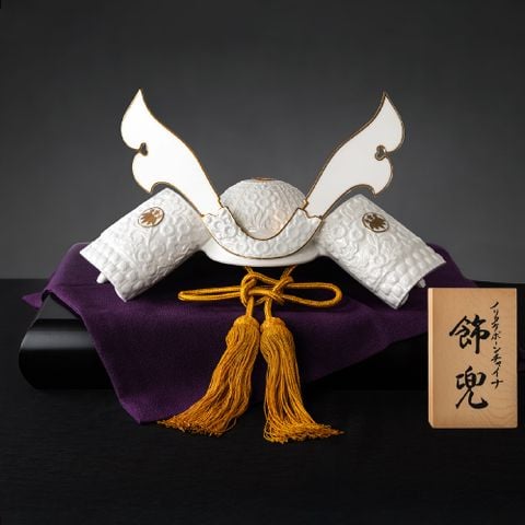 Mũ sứ tướng quân Samurai (màu trắng) triều đại Heian | Saijiki Collection T383 - Y54843