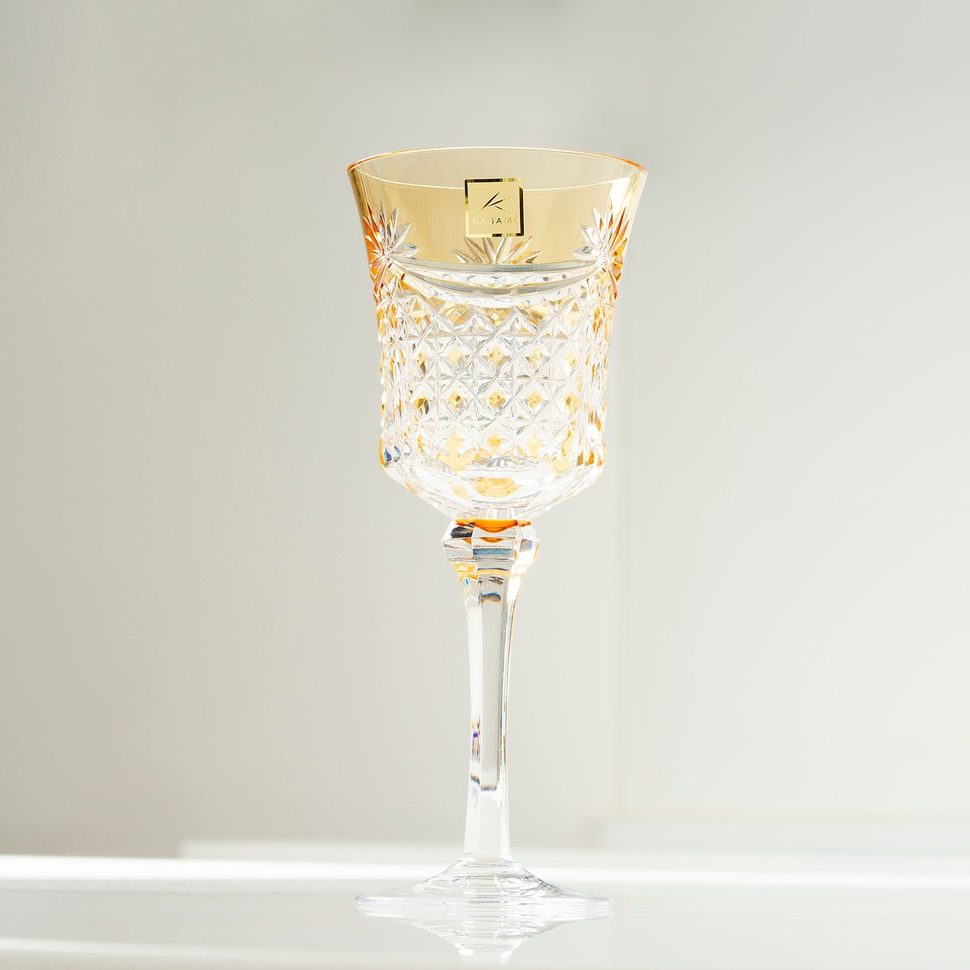  Bộ ly pha lê wine glass 05 màu xanh lá, đỏ, vàng, tím, xanh dương | Kagami KS3602 - 2835-5 