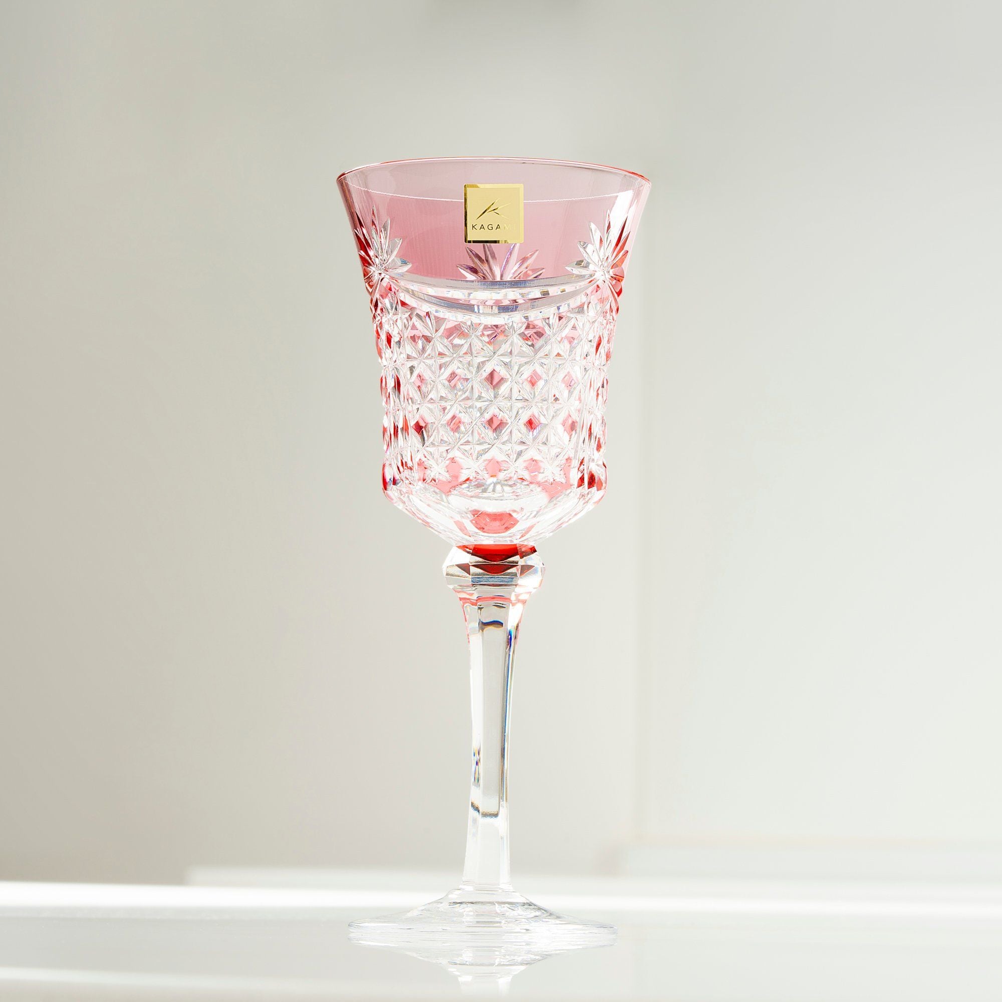  Bộ ly pha lê wine glass 05 màu xanh lá, đỏ, vàng, tím, xanh dương | Kagami KS3602 - 2835-5 