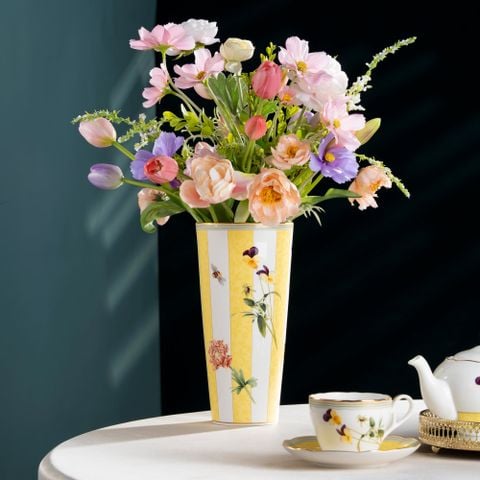  Bình hoa (lọ hoa) trang trí cao cấp 25,8cm sứ xương | Harvest Dream 4989L - T97378 