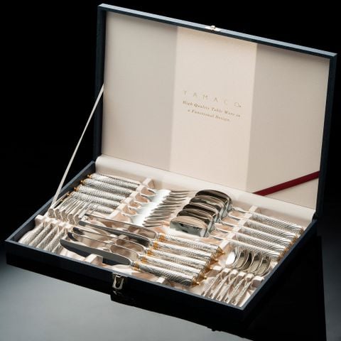  Bộ dao muỗng nĩa (dao thìa dĩa) 25 món mạ vàng dành cho 5 người | Yamazaki Byzantine G/A YBYAS - 25 