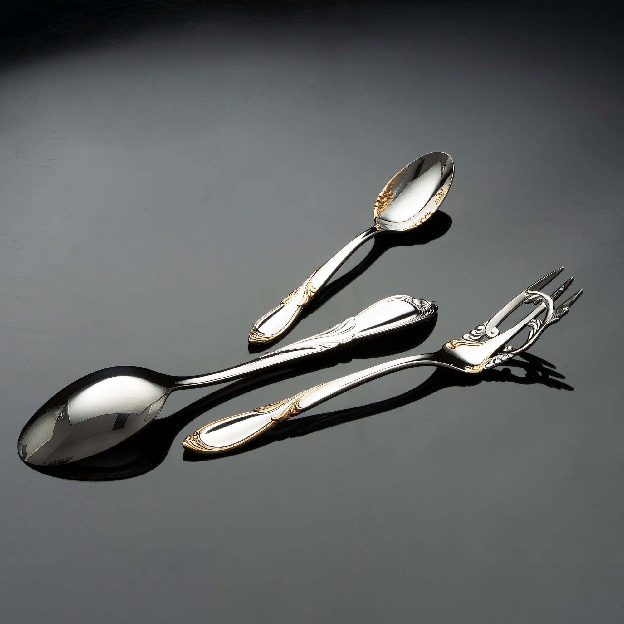  Bộ dao muỗng nĩa (dao thìa dĩa) 25 món mạ vàng dành cho 5 người | Yamazaki Cache G/A YCAAS-25 