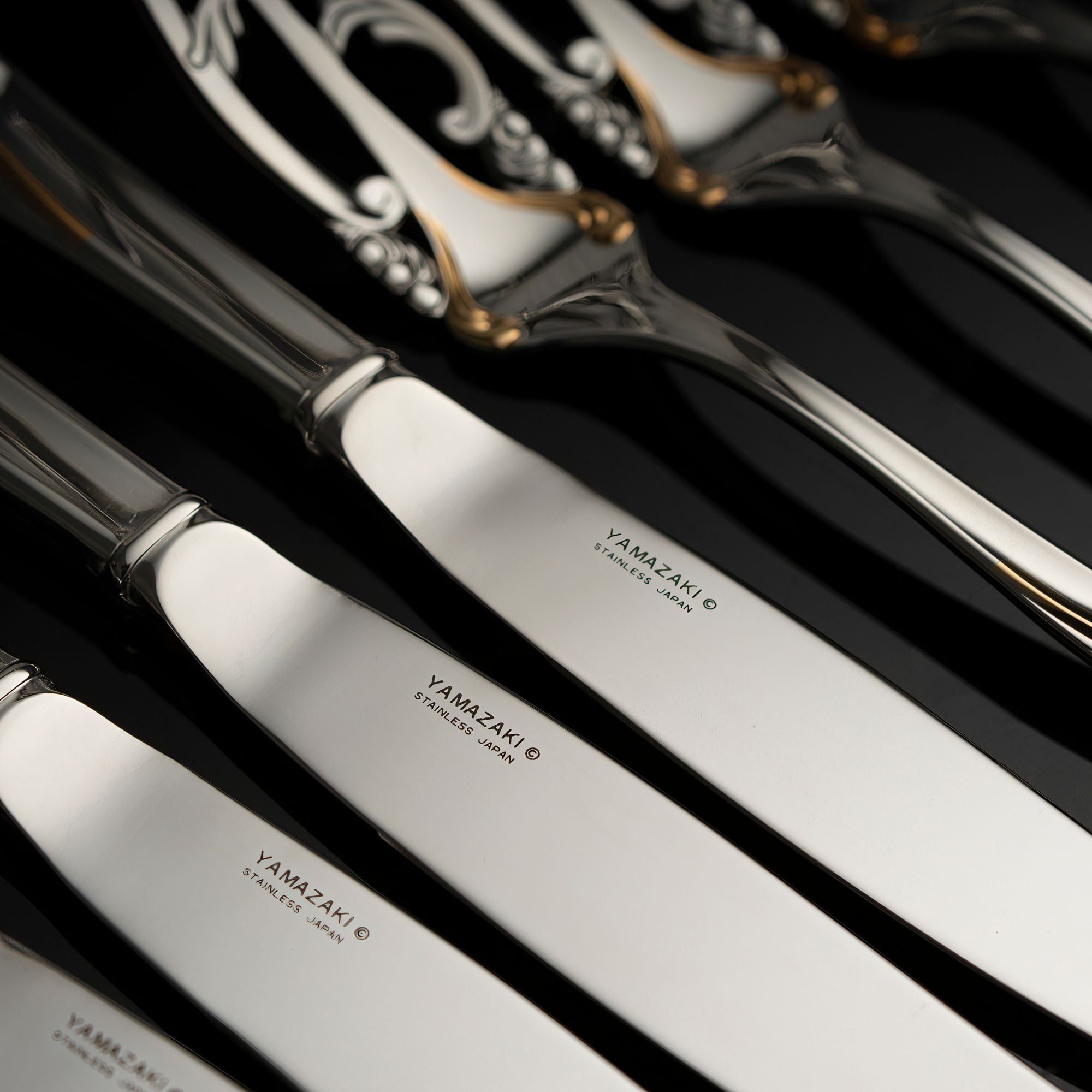  Bộ dao muỗng nĩa (dao thìa dĩa) 25 món mạ vàng dành cho 5 người | Yamazaki Cache G/A YCAAS-25 