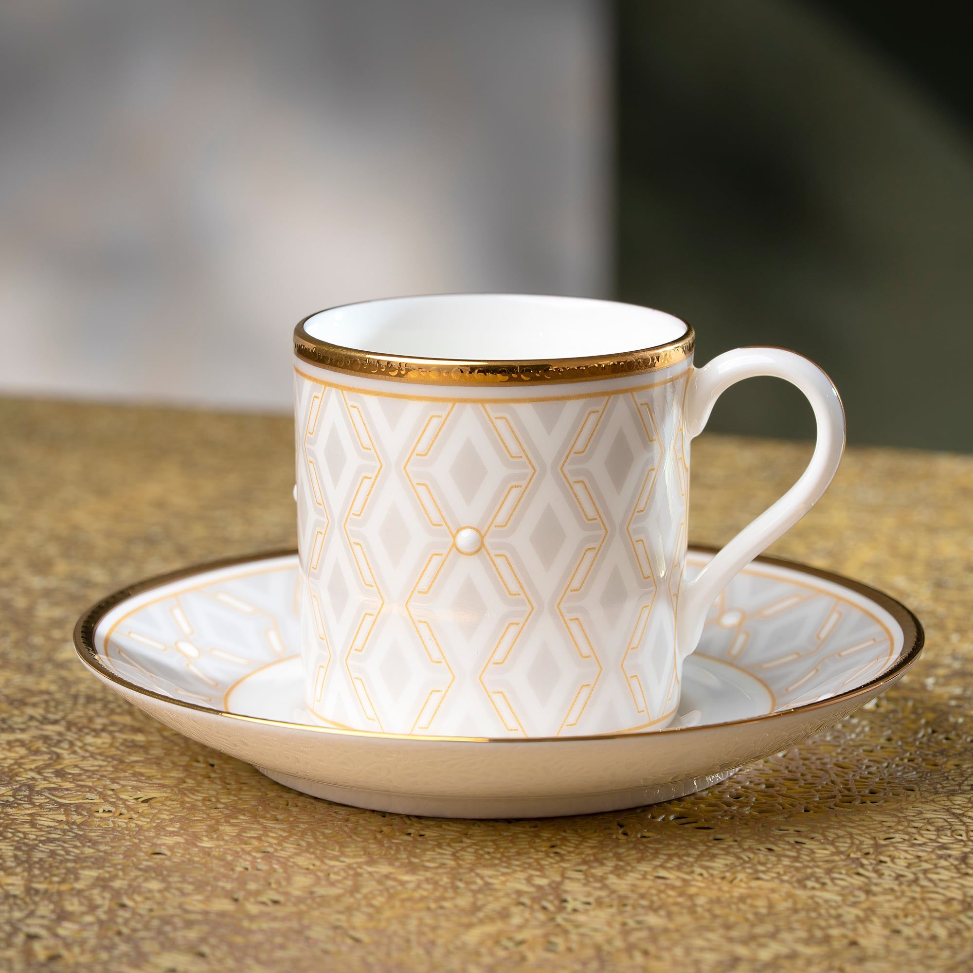  Bộ ấm chén uống trà nhỏ (ấm 650ml, chén 90ml) 13 món sứ xương | Noble Pearl 4979L - T014S 