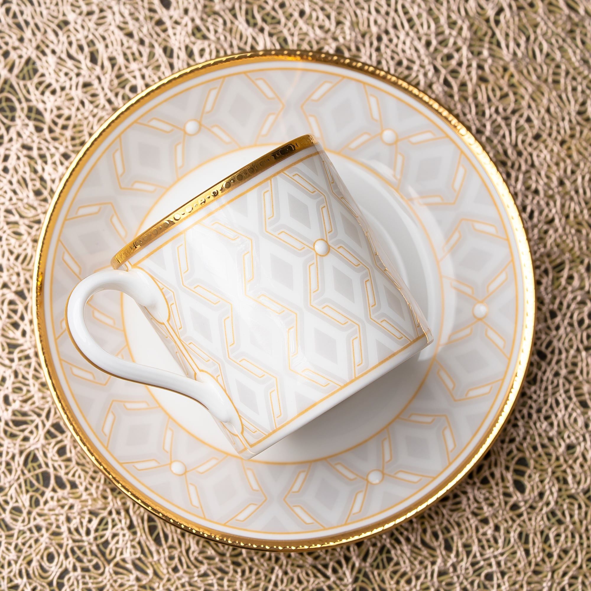  Bộ ấm chén uống trà nhỏ (ấm 650ml, chén 90ml) 13 món sứ xương | Noble Pearl 4979L - T014S 