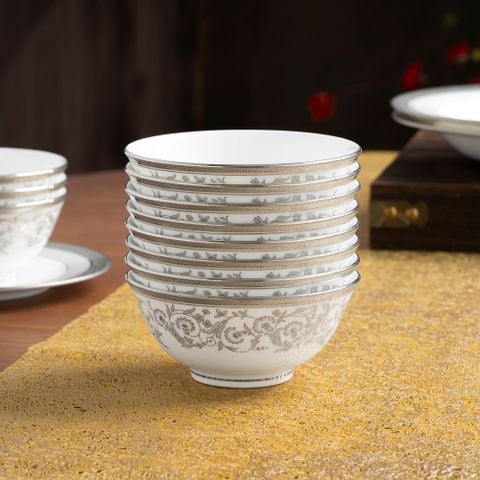  Bộ bát đĩa ăn châu Á đầy đủ 38 món (cho 6 người) sứ xương | Summit Platinum 4919L - D038AC 