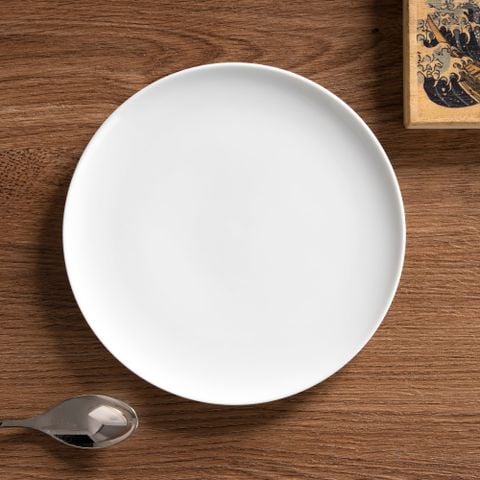  Đĩa tròn cỡ nhỏ đường kính 17,6cm sứ trắng | N4 1628L - 05520A 