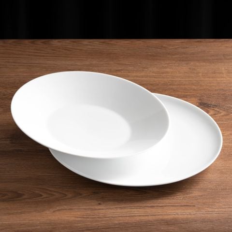  Đĩa sâu lòng 24,9cm dung tích 380ml sứ trắng | N4 1628L - 05515A 