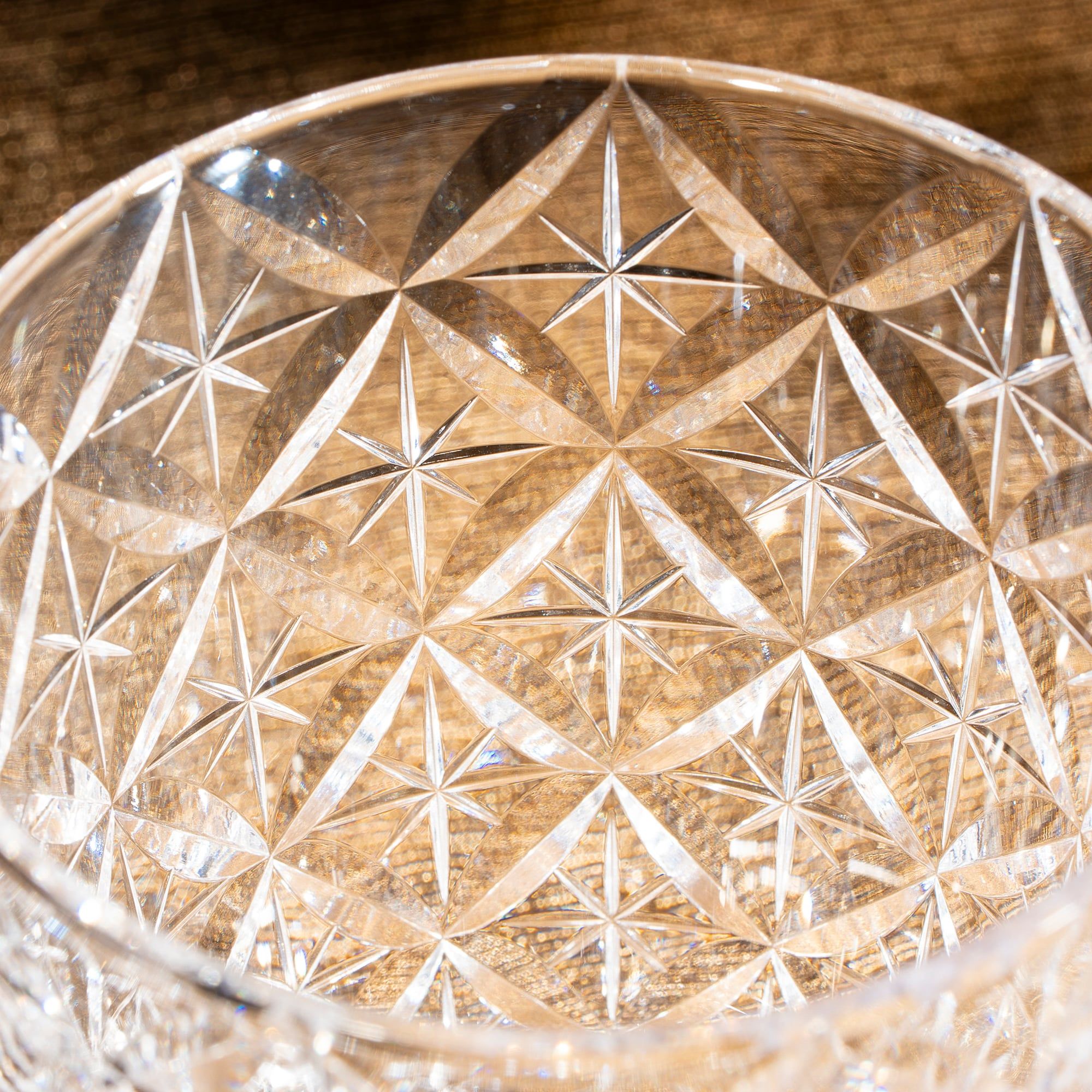  Ly pha lê rock glass họa tiết Edo Kiriko 'Shihou' 250ml được chế tác bởi nghệ nhân Satoshi Nabeya | Kagami Crystal T748 - 2834 