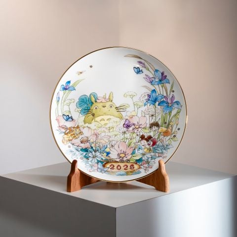  Đĩa tròn cỡ vừa Coupe đường kính 23,2cm sứ xương phiên bản 2026 | Totoro N-488L - Y50116A 