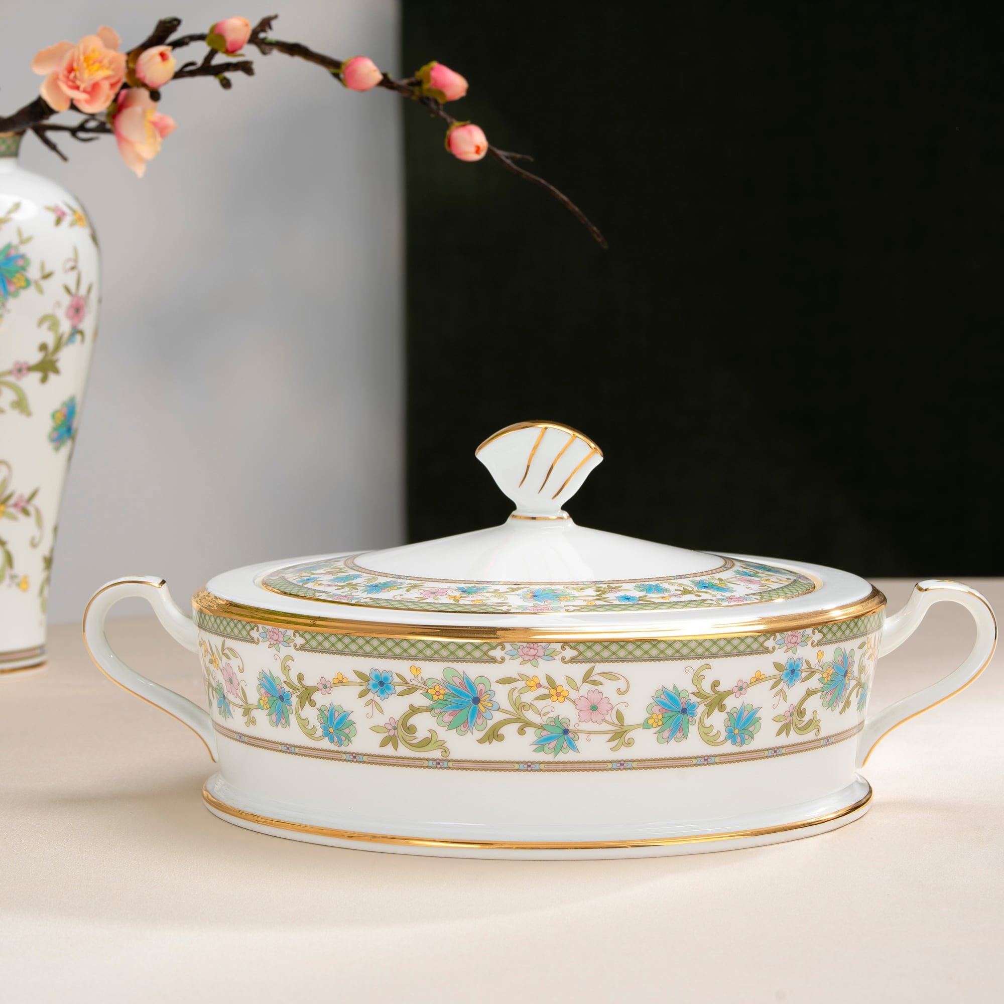  Bộ đĩa ăn kiểu Âu 22 món (cho 6 người) sứ xương Nhật Bản | Yoshino 9983J - D024AK 