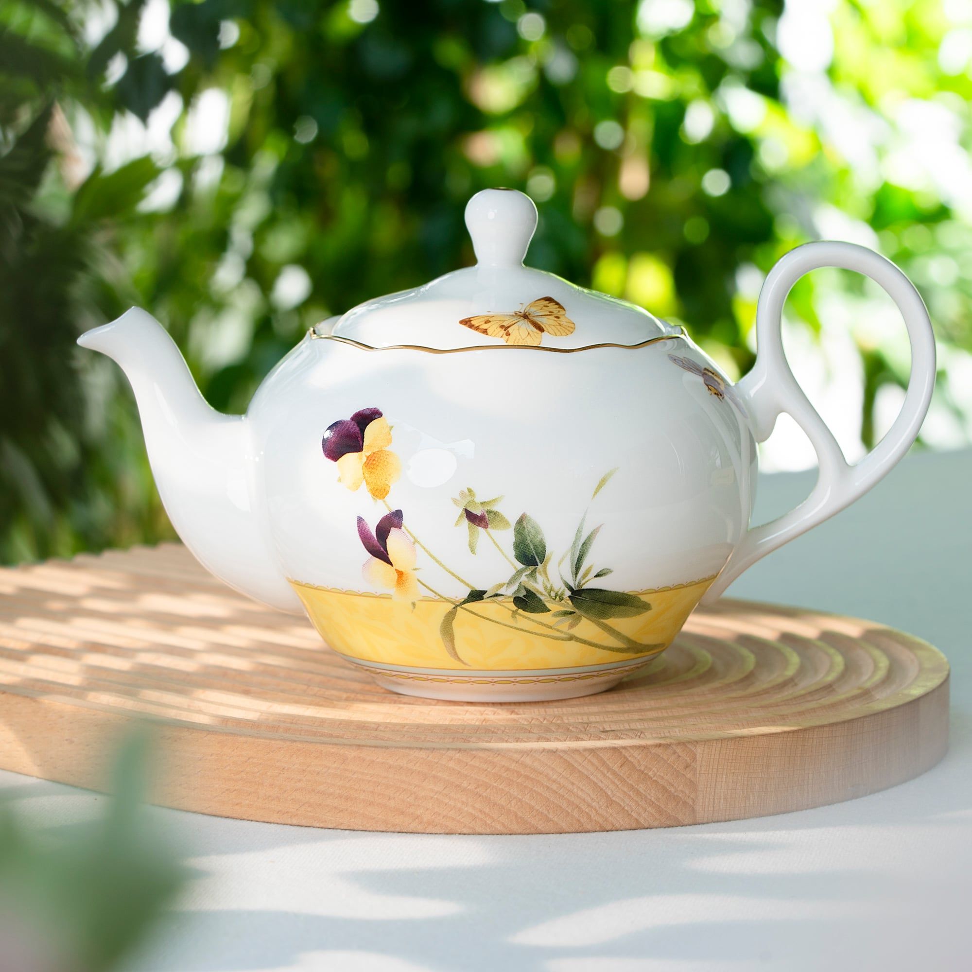  Bộ ấm chén uống trà 13 món (ấm 600ml, tách 250ml) sứ xương | Harvest Dream 4989L - T014M 