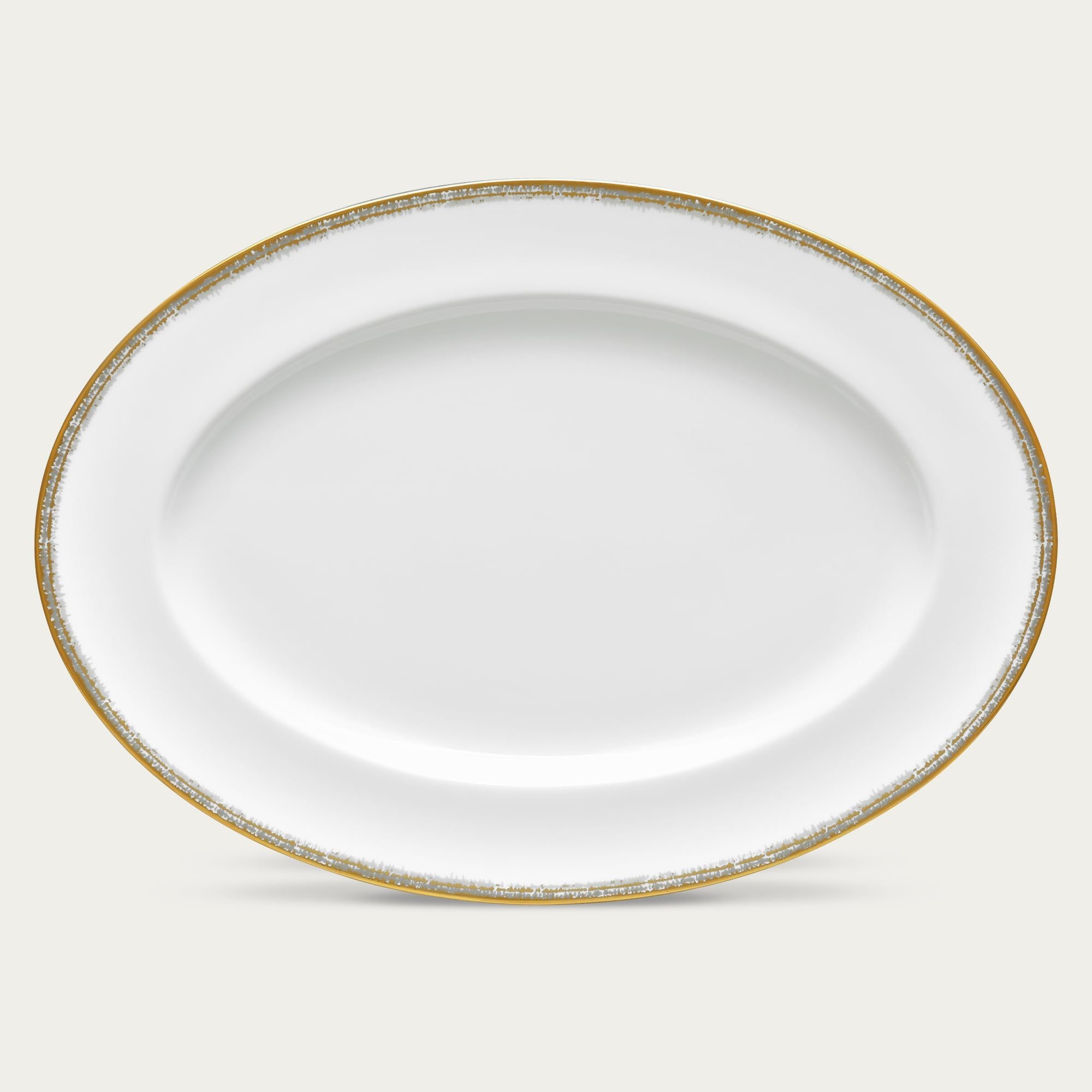  Đĩa Oval cỡ vừa (MD) dài 36,8cm sứ xương | Haku 4959L - 97244 