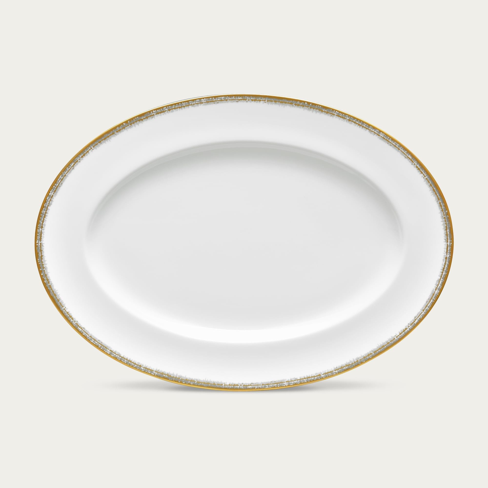  Đĩa Oval cỡ nhỏ (SM) dài 31,2cm sứ xương | Haku 4959L - 97245 