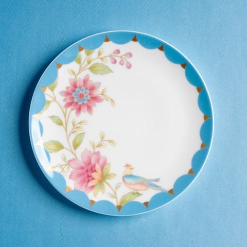  Đĩa tròn coupe cỡ nhỏ đường kính 17cm sứ xương | Reverie Garden 4997L - 93512 