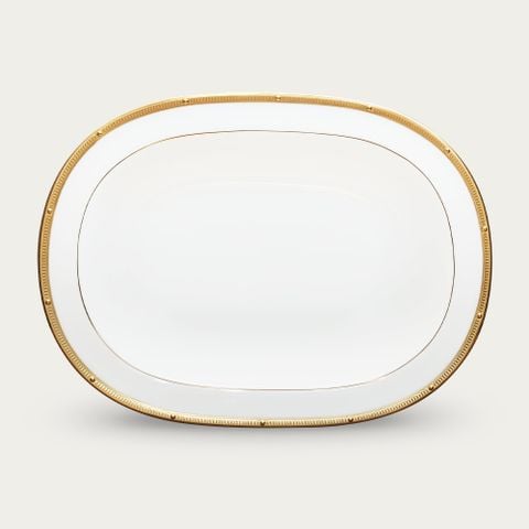  Bát canh (tô canh) oval 26,8cm dung tích 840ml sứ xương | Rochelle Gold 4796L - 97238 