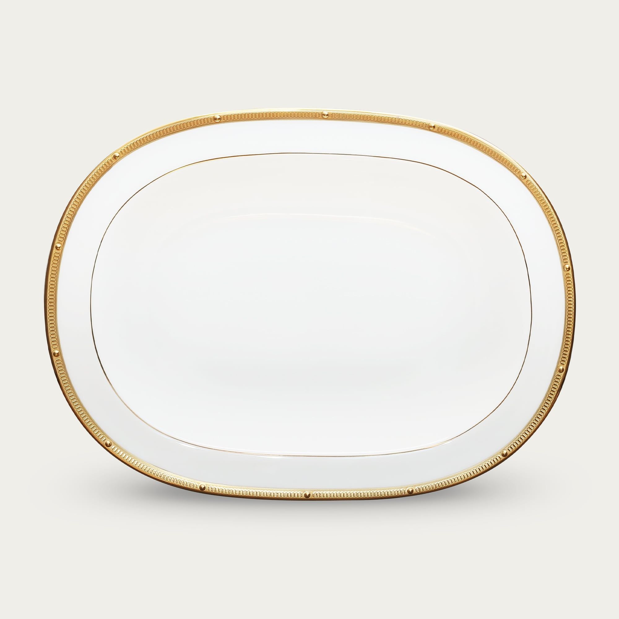  Bát canh (tô canh) oval 26,8cm dung tích 840ml sứ xương | Rochelle Gold 4796L - 97238 