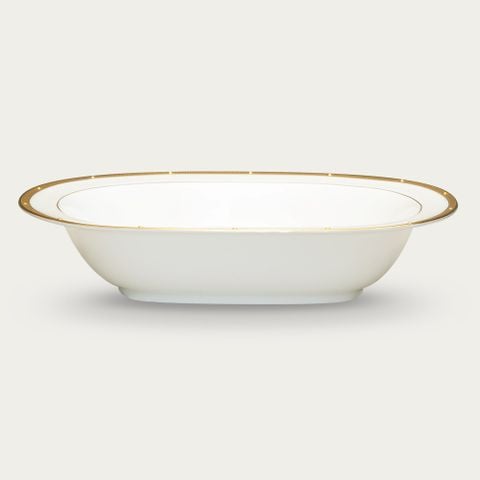  Bát canh (tô canh) oval 26,8cm dung tích 840ml sứ xương | Rochelle Gold 4796L - 97238 