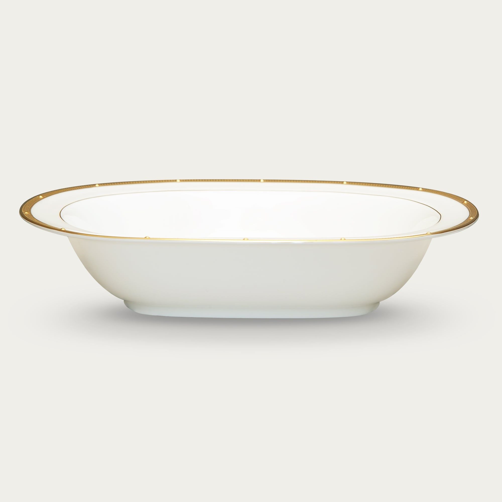 Bát canh (tô canh) oval 26,8cm dung tích 840ml sứ xương | Rochelle Gold 4796L - 97238 