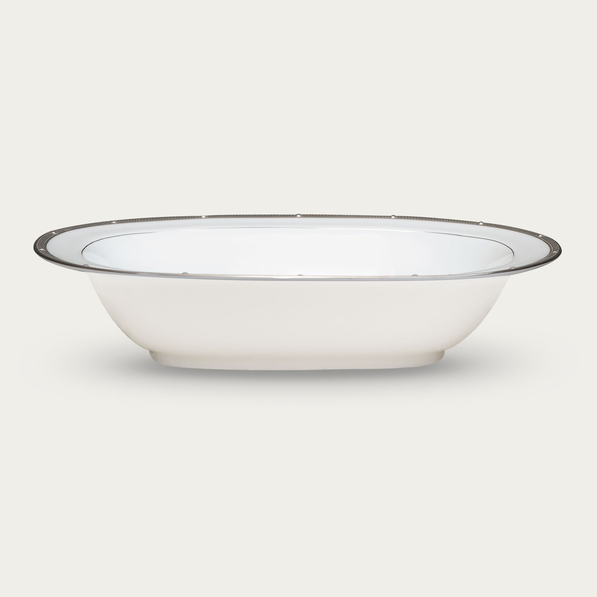  Bát canh (tô canh) oval 26,8cm dung tích 840ml sứ xương | Rochelle Platinum 4795L - 97238 
