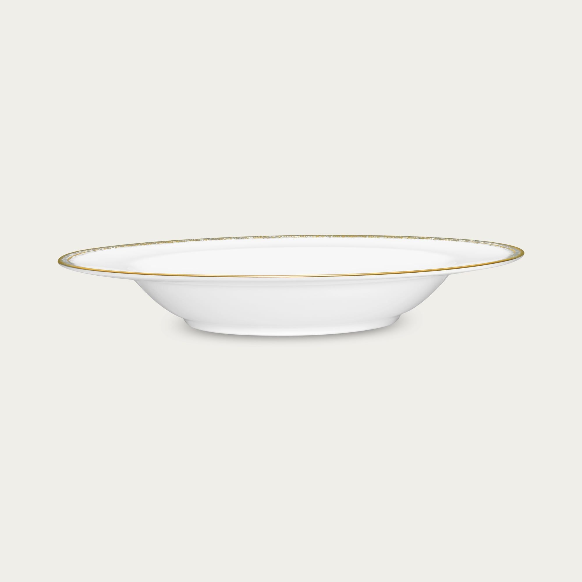  Đĩa sâu lòng 21,4cm dung tích 300ml sứ xương | Haku 4959L - 97207 