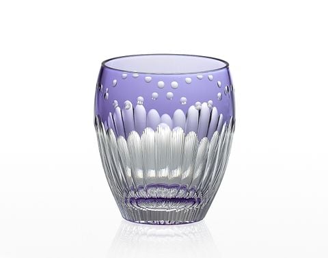  Ly pha lê rock glass Edo Kiriko 