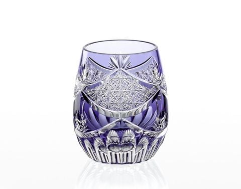  Ly pha lê rock glass Edo Kiriko 