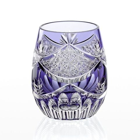  Ly pha lê rock glass Edo Kiriko 