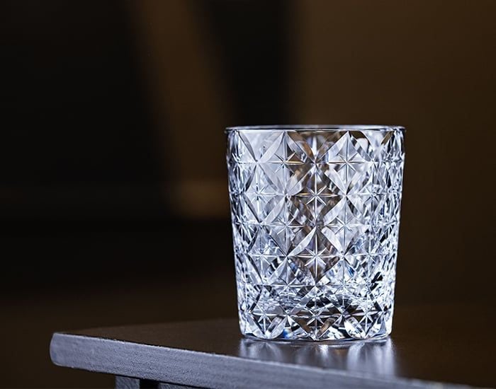  Ly pha lê rock glass họa tiết Edo Kiriko 'Shihou' 250ml được chế tác bởi nghệ nhân Satoshi Nabeya | Kagami Crystal T748 - 2834 