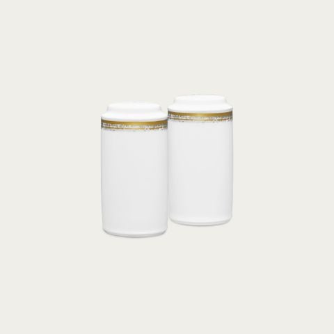  Bộ lọ đựng tiêu (4 lỗ) và muối (8 lỗ) cao 10,4cm sứ xương | Haku 4959L - 936710 