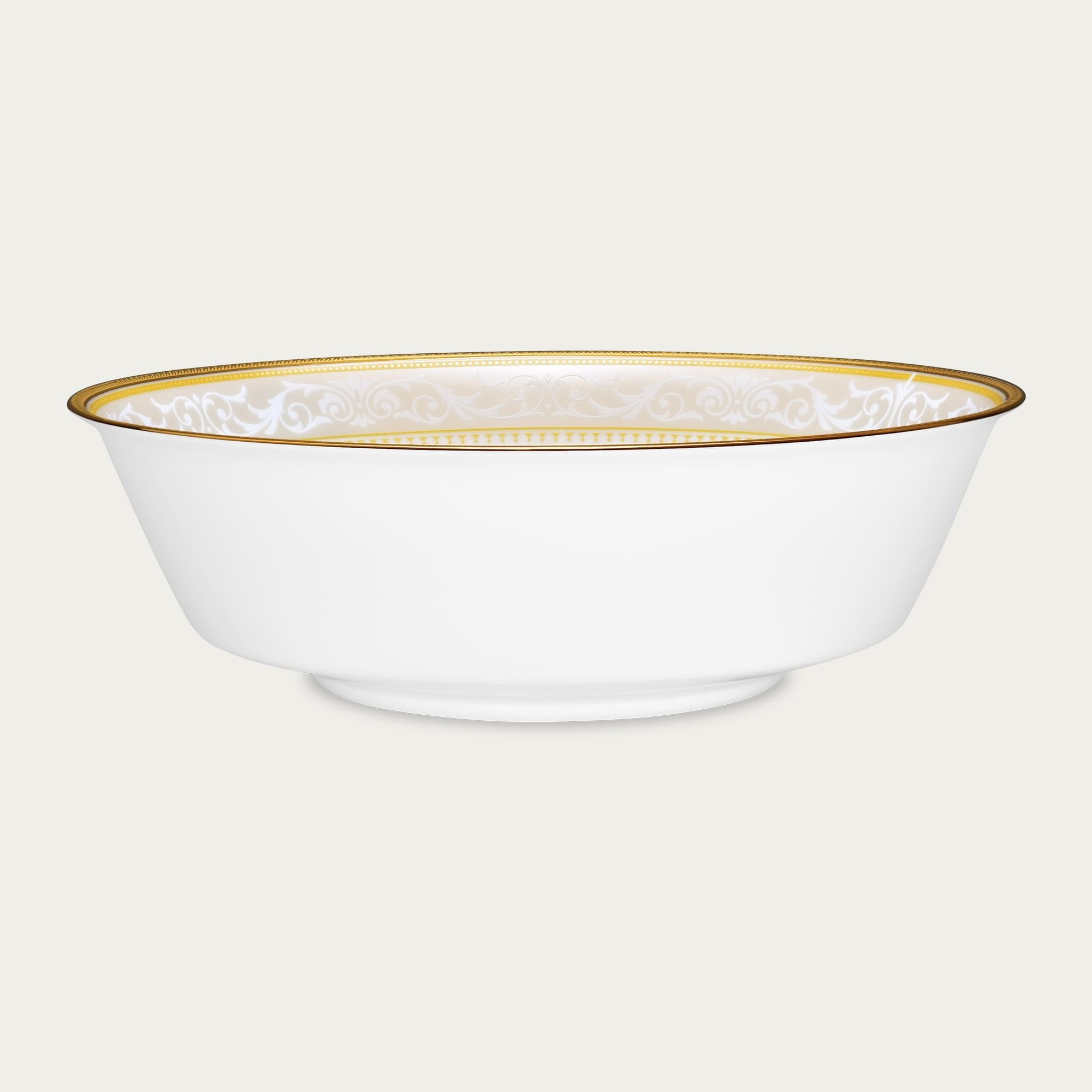  Bát canh (tô canh) tròn 22,7cm dung tích 1.600ml sứ trắng | Glendonald Gold 1712L - 91908 