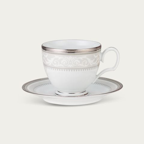  Chén trà (tách trà) dung tích 250ml kèm đĩa lót sứ trắng | Glendonald Platinum 1713L - T91988 