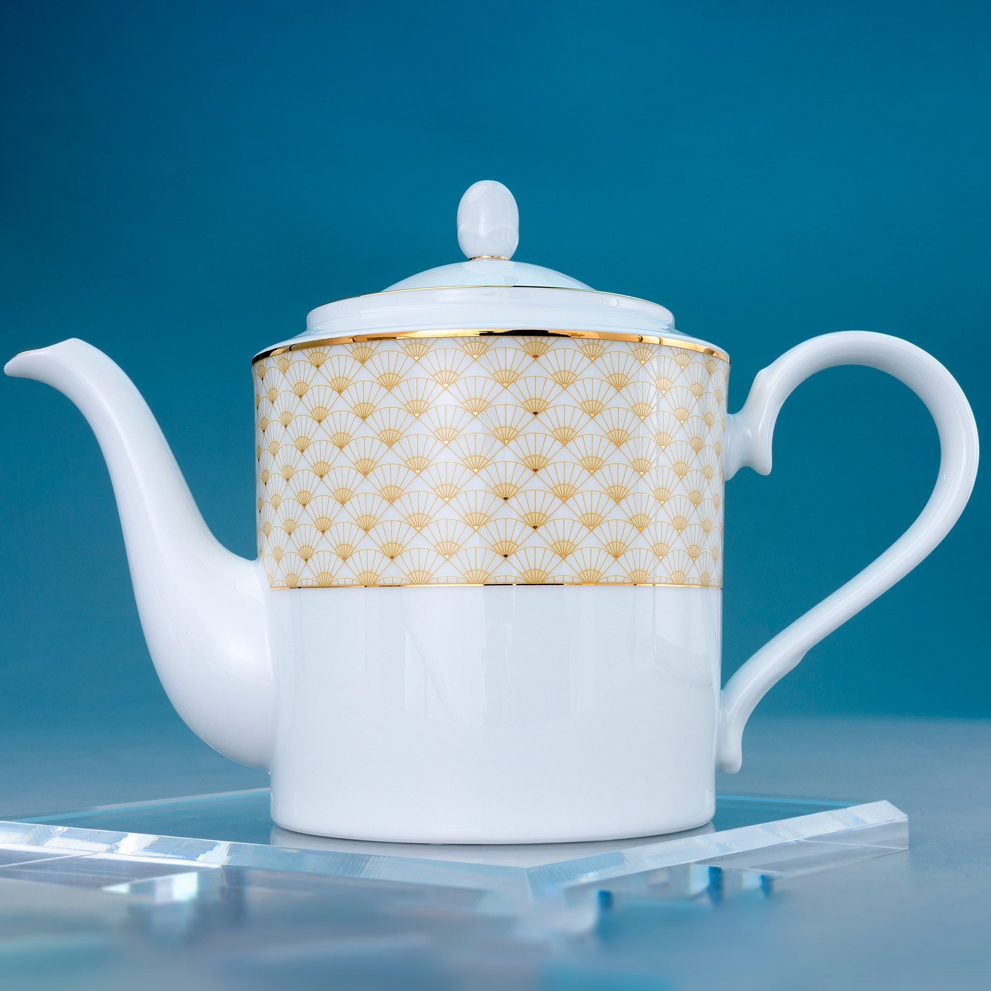  Ấm trà (bình trà) dung tích 1.500ml sứ trắng | Trocadero Gold 1787L - 91023 