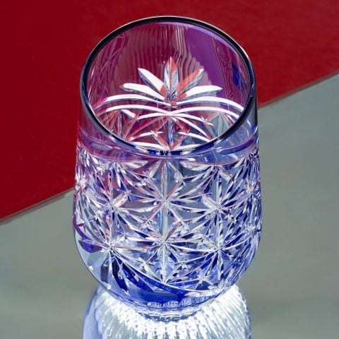  Ly pha lê tumbler Edo Kiriko 
