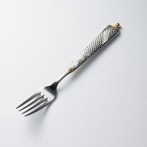  Nĩa (dĩa) Dessert mạ vàng dùng cho món chính & món tráng miệng dài 182mm | Yamazaki Byzantine G/A YBYA - 10 