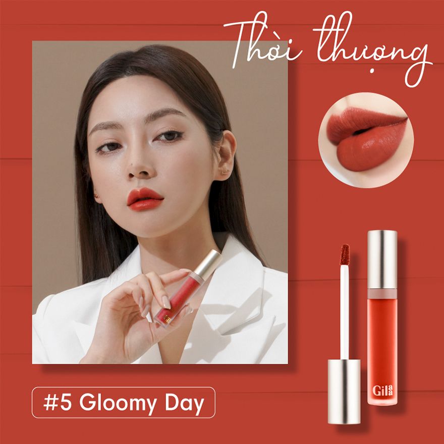 GILAA_Son Kem Long Wear Lip Cream 05 Gloomy Day