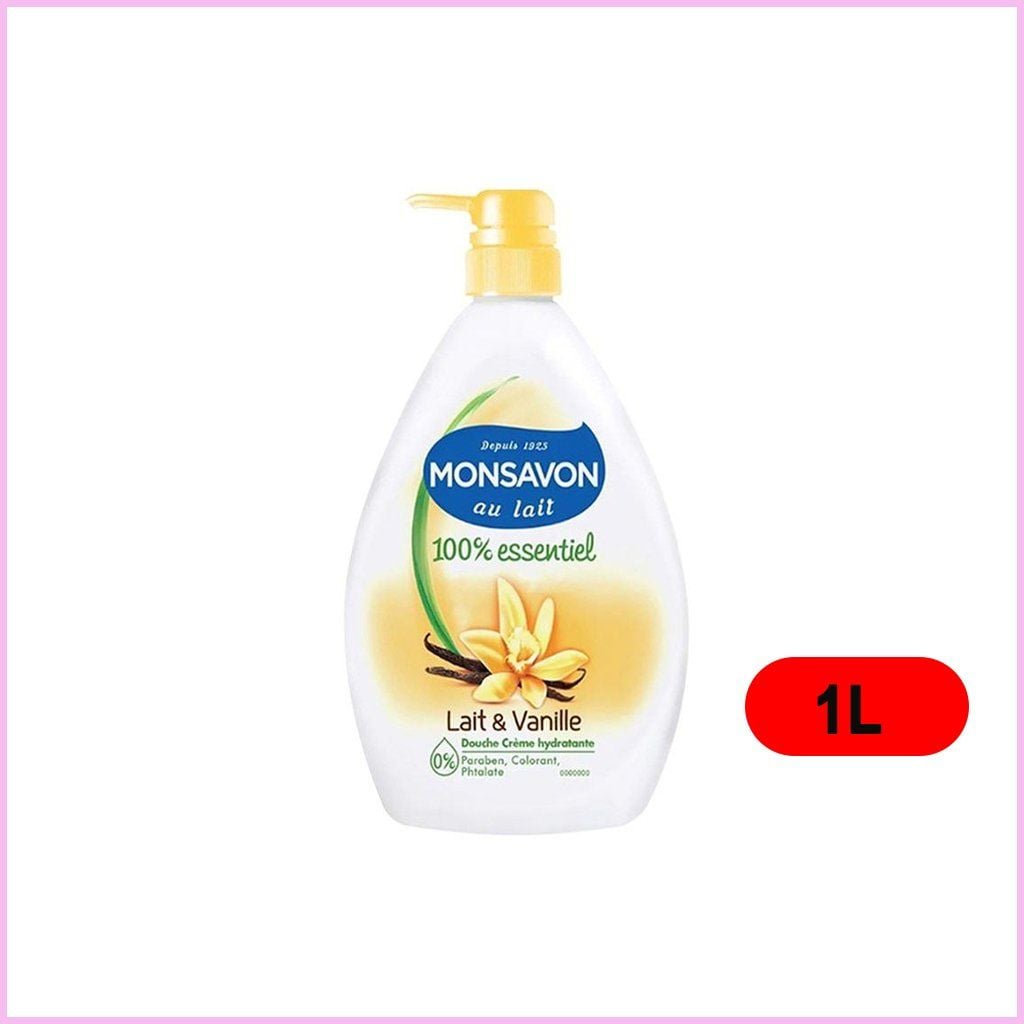 Monsavon_Sữa Tắm Chiết Xuất Sữa & Hoa Vani 1000ml