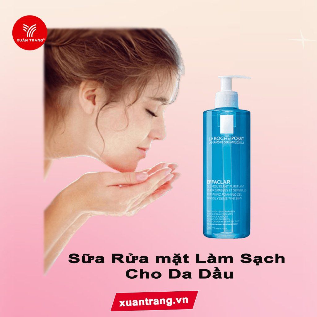 LA ROCHE POSAY_Sữa Rửa Mặt Tạo Bọt Làm Sạch Cho Da Dầu Nhạy Cảm La Effaclar Gel Moussant Purifiant 400ml