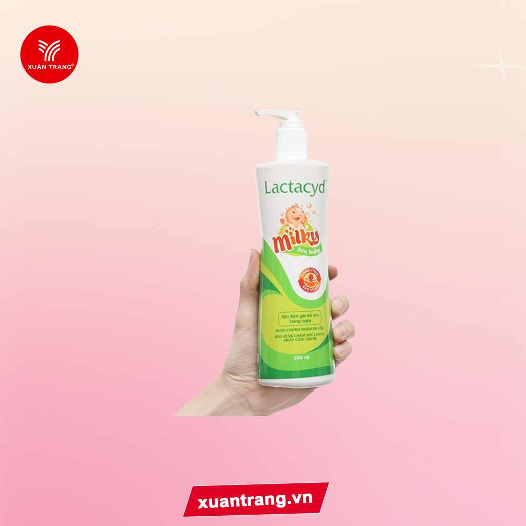 Lactacyd_Tắm Gội Milky Trẻ Em 500ml