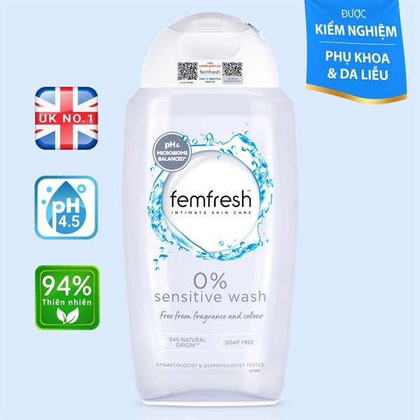 FEMFRESH _Dung Dịch Vệ Sinh Phụ Nữ Cao Cấp Cho Da Nhạy Cảm 250ml (Xám)
